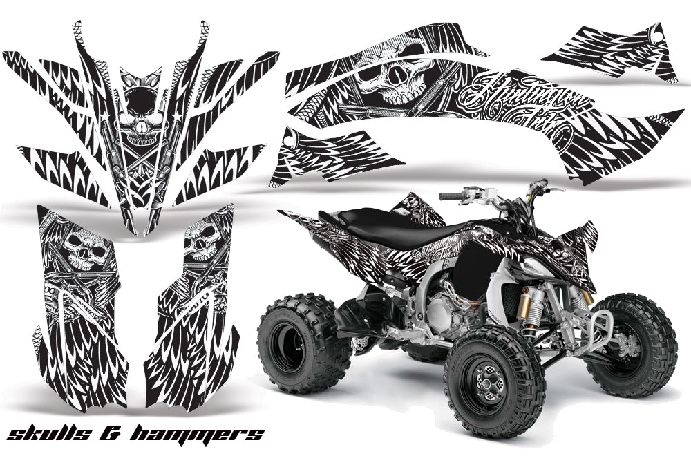 ATV Graphics Kit Decal Sticker Wrap For Yamaha YFZ450R/SE 2009-2013 HISH WHITE-atv motorcycle utv parts accessories gear helmets jackets gloves pantsAll Terrain Depot