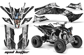 ATV Graphics Kit Decal Sticker Wrap For Yamaha YFZ450R/SE 2009-2013 HATTER SILVER BLACK-atv motorcycle utv parts accessories gear helmets jackets gloves pantsAll Terrain Depot