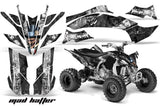 ATV Graphics Kit Decal Sticker Wrap For Yamaha YFZ450R/SE 2009-2013 HATTER SILVER BLACK