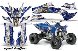 ATV Graphics Kit Decal Sticker Wrap For Yamaha YFZ450R/SE 2009-2013 HATTER WHITE BLUE-atv motorcycle utv parts accessories gear helmets jackets gloves pantsAll Terrain Depot