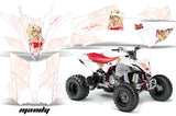 ATV Graphics Kit Decal Sticker Wrap For Yamaha YFZ450R/SE 2009-2013 MANDY WHITE