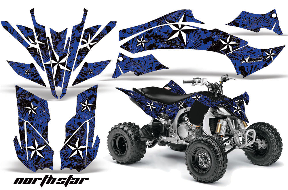 ATV Graphics Kit Decal Sticker Wrap For Yamaha YFZ450R/SE 2009-2013 NORTHSTAR BLACK-atv motorcycle utv parts accessories gear helmets jackets gloves pantsAll Terrain Depot