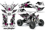 ATV Graphics Kit Decal Sticker Wrap For Yamaha YFZ450R/SE 2009-2013 NORTHSTAR WHITE PINK