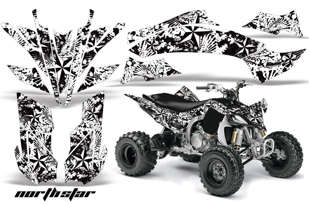 ATV Graphics Kit Decal Sticker Wrap For Yamaha YFZ450R/SE 2009-2013 NORTHSTAR WHITE-atv motorcycle utv parts accessories gear helmets jackets gloves pantsAll Terrain Depot