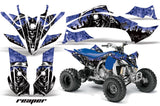 ATV Graphics Kit Decal Sticker Wrap For Yamaha YFZ450R/SE 2009-2013 REAPER BLUE