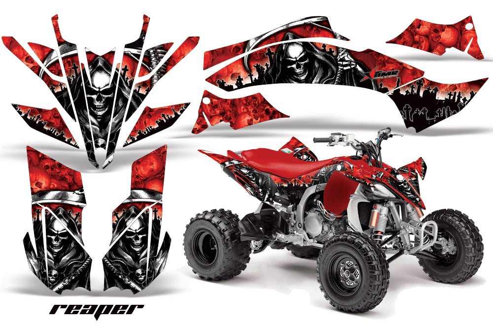 ATV Graphics Kit Decal Sticker Wrap For Yamaha YFZ450R/SE 2009-2013 REAPER RED-atv motorcycle utv parts accessories gear helmets jackets gloves pantsAll Terrain Depot