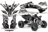 ATV Graphics Kit Decal Sticker Wrap For Yamaha YFZ450R/SE 2009-2013 REAPER SILVER