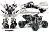 ATV Graphics Kit Decal Sticker Wrap For Yamaha YFZ450R/SE 2009-2013 REAPER WHITE