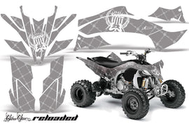 ATV Graphics Kit Decal Sticker Wrap For Yamaha YFZ450R/SE 2009-2013 RELOADED WHITE SILVER-atv motorcycle utv parts accessories gear helmets jackets gloves pantsAll Terrain Depot