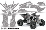 ATV Graphics Kit Decal Sticker Wrap For Yamaha YFZ450R/SE 2009-2013 RELOADED WHITE SILVER
