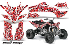 Load image into Gallery viewer, ATV Graphics Kit Decal Sticker Wrap For Yamaha YFZ450R/SE 2009-2013 SKULL CAMO RED-atv motorcycle utv parts accessories gear helmets jackets gloves pantsAll Terrain Depot