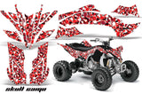 ATV Graphics Kit Decal Sticker Wrap For Yamaha YFZ450R/SE 2009-2013 SKULL CAMO RED