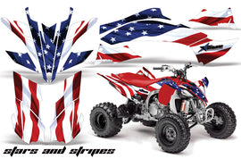 ATV Graphics Kit Decal Sticker Wrap For Yamaha YFZ450R/SE 2009-2013 USA FLAG-atv motorcycle utv parts accessories gear helmets jackets gloves pantsAll Terrain Depot