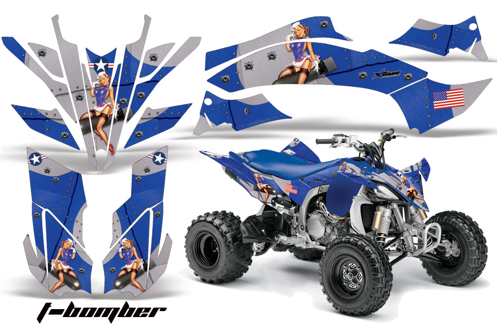 ATV Graphics Kit Decal Sticker Wrap For Yamaha YFZ450R/SE 2009-2013 TBOMBER BLUE-atv motorcycle utv parts accessories gear helmets jackets gloves pantsAll Terrain Depot