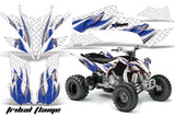 ATV Graphics Kit Decal Sticker Wrap For Yamaha YFZ450R/SE 2009-2013 TRIBAL BLUE WHITE