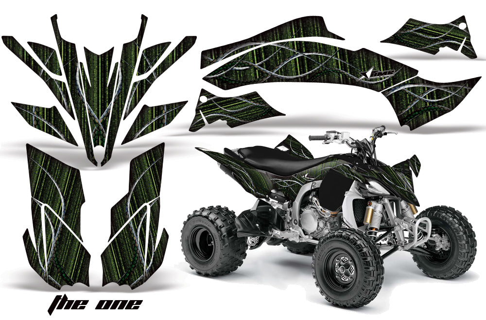 ATV Graphics Kit Decal Sticker Wrap For Yamaha YFZ450R/SE 2009-2013 THE ONE GREEN-atv motorcycle utv parts accessories gear helmets jackets gloves pantsAll Terrain Depot