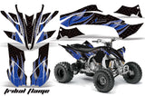 ATV Graphics Kit Decal Sticker Wrap For Yamaha YFZ450R/SE 2009-2013 TRIBAL BLUE BLACK