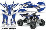 ATV Graphics Kit Decal Sticker Wrap For Yamaha YFZ450R/SE 2009-2013 TRIBAL WHITE BLUE