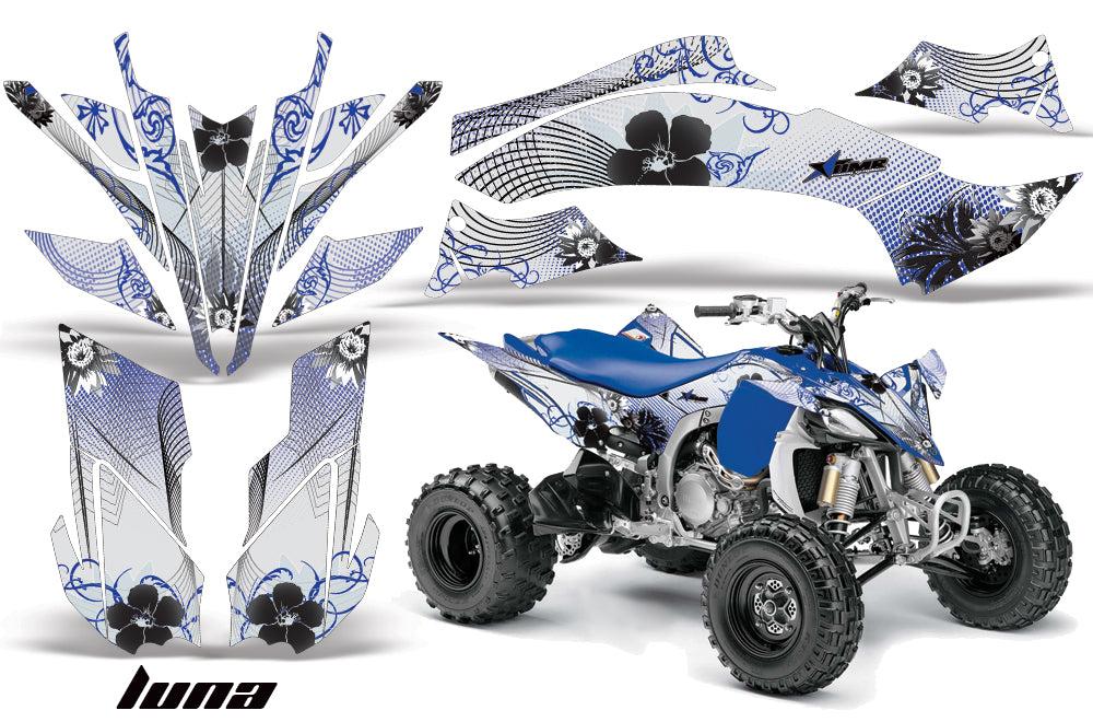 ATV Graphics Kit Decal Sticker Wrap For Yamaha YFZ450R/SE 2009-2013 LUNA BLUE-atv motorcycle utv parts accessories gear helmets jackets gloves pantsAll Terrain Depot