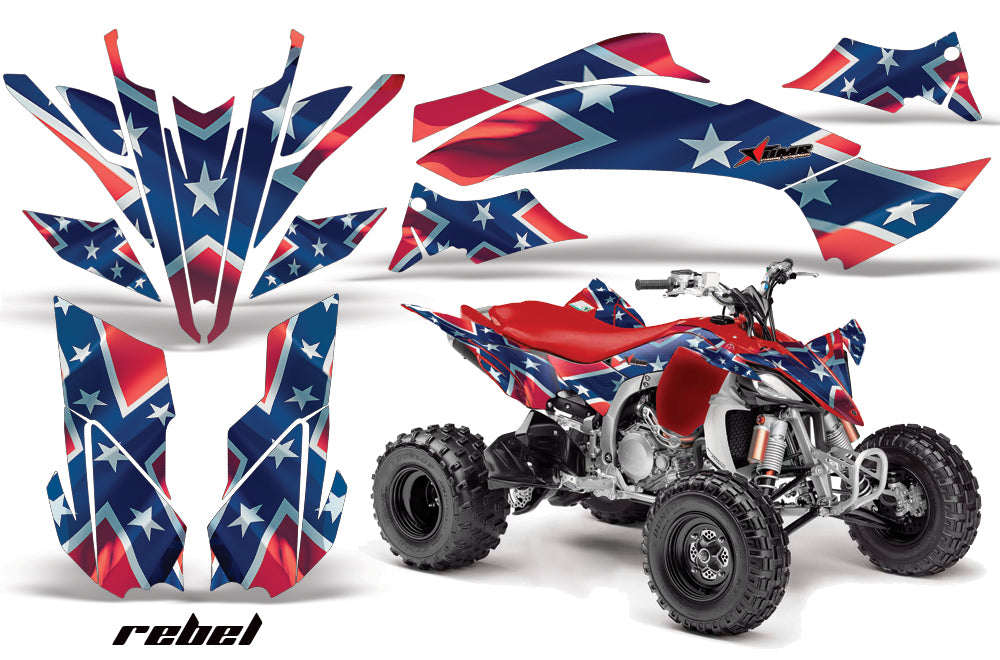 ATV Graphics Kit Decal Sticker Wrap For Yamaha YFZ450R/SE 2009-2013 REBEL-atv motorcycle utv parts accessories gear helmets jackets gloves pantsAll Terrain Depot