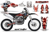 Dirt Bike Graphics Kit Decal Sticker Wrap For Yamaha YZ450F 2010-2013 HATTER RED WHITE