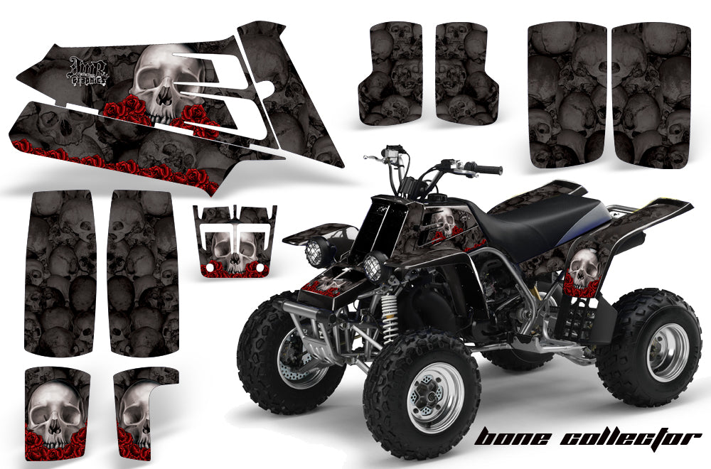 ATV Graphics Kit Quad Decal Sticker Wrap For Yamaha Banshee 350 1987-2005 BONES BLACK-atv motorcycle utv parts accessories gear helmets jackets gloves pantsAll Terrain Depot