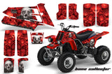 ATV Graphics Kit Quad Decal Sticker Wrap For Yamaha Banshee 350 1987-2005 BONES RED