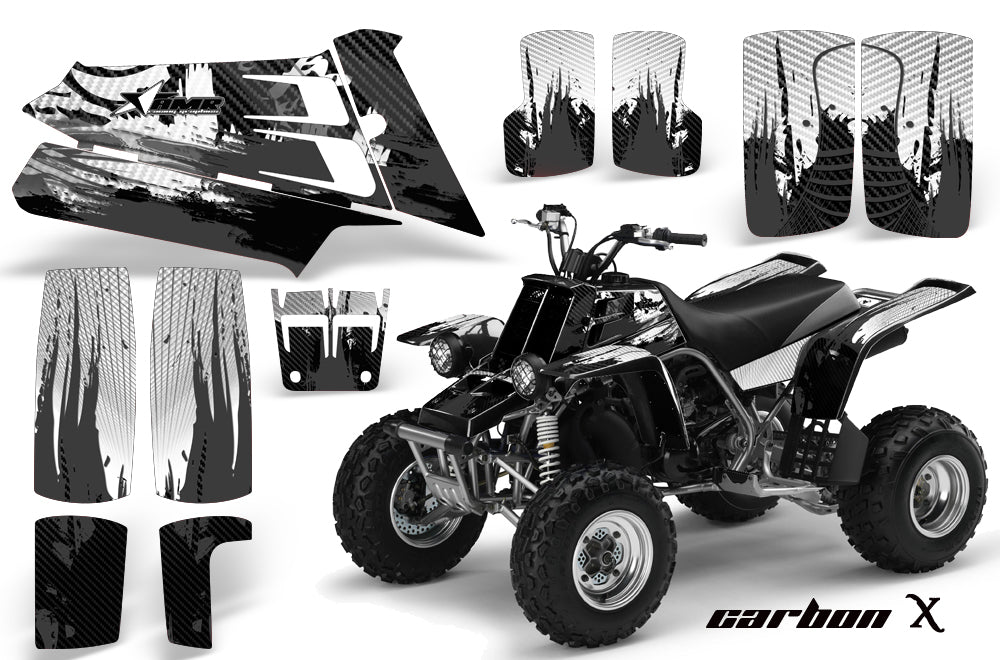 ATV Graphics Kit Quad Decal Sticker Wrap For Yamaha Banshee 350 1987-2005 CARBONX BLACK-atv motorcycle utv parts accessories gear helmets jackets gloves pantsAll Terrain Depot