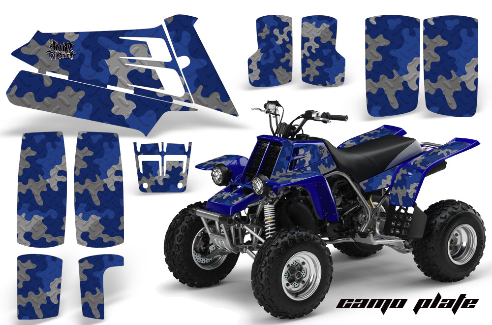 ATV Graphics Kit Quad Decal Sticker Wrap For Yamaha Banshee 350 1987-2005 CAMOPLATE BLUE-atv motorcycle utv parts accessories gear helmets jackets gloves pantsAll Terrain Depot