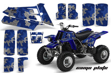 Load image into Gallery viewer, ATV Graphics Kit Quad Decal Sticker Wrap For Yamaha Banshee 350 1987-2005 CAMOPLATE BLUE-atv motorcycle utv parts accessories gear helmets jackets gloves pantsAll Terrain Depot