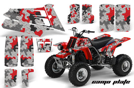 ATV Graphics Kit Quad Decal Sticker Wrap For Yamaha Banshee 350 1987-2005 CAMOPLATE RED-atv motorcycle utv parts accessories gear helmets jackets gloves pantsAll Terrain Depot