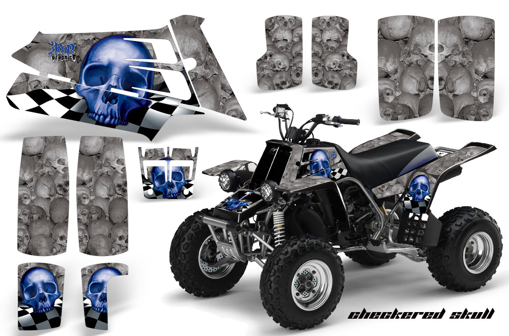 ATV Graphics Kit Quad Decal Sticker Wrap For Yamaha Banshee 350 1987-2005 CHECKERED BLUE-atv motorcycle utv parts accessories gear helmets jackets gloves pantsAll Terrain Depot