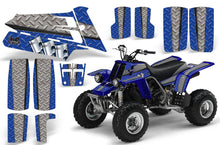 Load image into Gallery viewer, ATV Graphics Kit Quad Decal Sticker Wrap For Yamaha Banshee 350 1987-2005 DIAMOND RACE SILVER BLUE-atv motorcycle utv parts accessories gear helmets jackets gloves pantsAll Terrain Depot