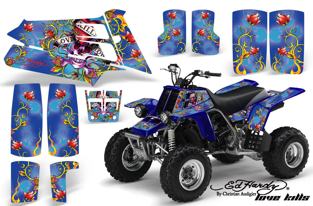ATV Graphics Kit Quad Decal Sticker Wrap For Yamaha Banshee 350 1987-2005 EDHLK BLUE-atv motorcycle utv parts accessories gear helmets jackets gloves pantsAll Terrain Depot
