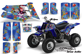 ATV Graphics Kit Quad Decal Sticker Wrap For Yamaha Banshee 350 1987-2005 EDHLK BLUE-atv motorcycle utv parts accessories gear helmets jackets gloves pantsAll Terrain Depot