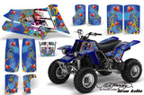 ATV Graphics Kit Quad Decal Sticker Wrap For Yamaha Banshee 350 1987-2005 EDHLK BLUE
