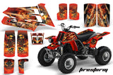 ATV Graphics Kit Quad Decal Sticker Wrap For Yamaha Banshee 350 1987-2005 FIRESTORM RED