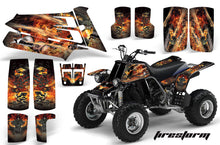Load image into Gallery viewer, ATV Graphics Kit Quad Decal Sticker Wrap For Yamaha Banshee 350 1987-2005 FIRESTORM BLACK-atv motorcycle utv parts accessories gear helmets jackets gloves pantsAll Terrain Depot