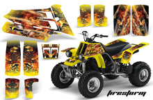 Load image into Gallery viewer, ATV Graphics Kit Quad Decal Sticker Wrap For Yamaha Banshee 350 1987-2005 FIRESTORM YELLOW-atv motorcycle utv parts accessories gear helmets jackets gloves pantsAll Terrain Depot
