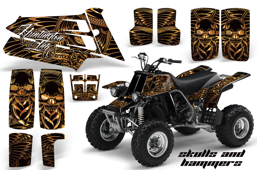 ATV Graphics Kit Quad Decal Sticker Wrap For Yamaha Banshee 350 1987-2005 HISH GOLD-atv motorcycle utv parts accessories gear helmets jackets gloves pantsAll Terrain Depot