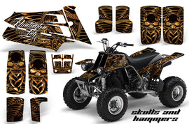 ATV Graphics Kit Quad Decal Sticker Wrap For Yamaha Banshee 350 1987-2005 HISH GOLD-atv motorcycle utv parts accessories gear helmets jackets gloves pantsAll Terrain Depot