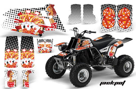 ATV Graphics Kit Quad Decal Sticker Wrap For Yamaha Banshee 350 1987-2005 JACKPOT WHITE-atv motorcycle utv parts accessories gear helmets jackets gloves pantsAll Terrain Depot