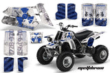 ATV Graphics Kit Quad Decal Sticker Wrap For Yamaha Banshee 350 1987-2005 MELTDOWN BLUE WHITE
