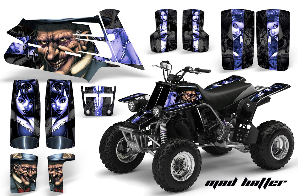 ATV Graphics Kit Quad Decal Sticker Wrap For Yamaha Banshee 350 1987-2005 HATTER BLUE BLACK-atv motorcycle utv parts accessories gear helmets jackets gloves pantsAll Terrain Depot