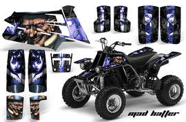 ATV Graphics Kit Quad Decal Sticker Wrap For Yamaha Banshee 350 1987-2005 HATTER BLUE BLACK-atv motorcycle utv parts accessories gear helmets jackets gloves pantsAll Terrain Depot