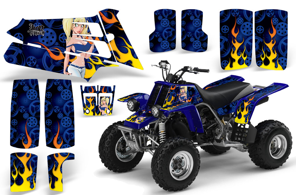ATV Graphics Kit Quad Decal Sticker Wrap For Yamaha Banshee 350 1987-2005 MOTO MANDY BLUE-atv motorcycle utv parts accessories gear helmets jackets gloves pantsAll Terrain Depot