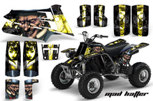 Load image into Gallery viewer, ATV Graphics Kit Quad Decal Sticker Wrap For Yamaha Banshee 350 1987-2005 HATTER YELLOW BLACK-atv motorcycle utv parts accessories gear helmets jackets gloves pantsAll Terrain Depot