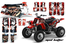 ATV Graphics Kit Quad Decal Sticker Wrap For Yamaha Banshee 350 1987-2005 HATTER WHITE RED-atv motorcycle utv parts accessories gear helmets jackets gloves pantsAll Terrain Depot