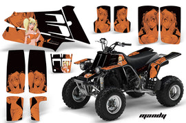 ATV Graphics Kit Quad Decal Sticker Wrap For Yamaha Banshee 350 1987-2005 MANDY ORANGE BLACK-atv motorcycle utv parts accessories gear helmets jackets gloves pantsAll Terrain Depot