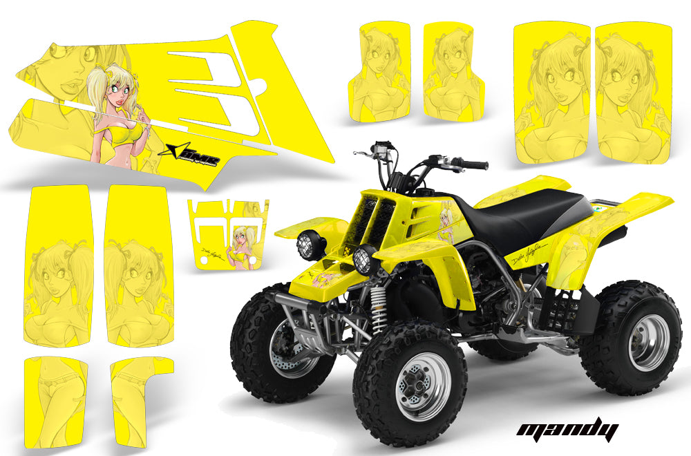 ATV Graphics Kit Quad Decal Sticker Wrap For Yamaha Banshee 350 1987-2005 MANDY YELLOW-atv motorcycle utv parts accessories gear helmets jackets gloves pantsAll Terrain Depot